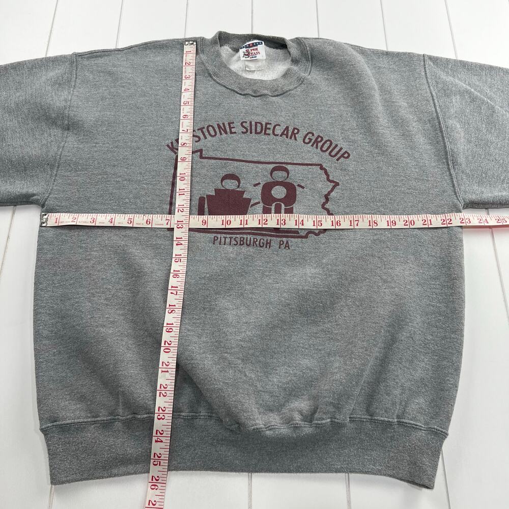 Keystone Sidecar Group Jerzees Crewneck Sweatshirt Size large Pittsburg PA - Picture 4 of 6